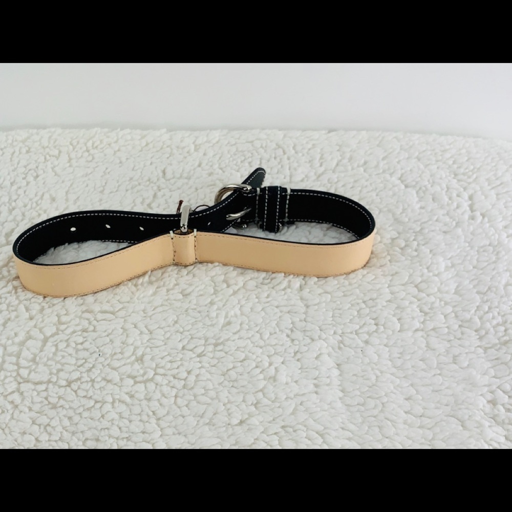 Coach leather dog collar with bone charm Black - Picture 5 of 5